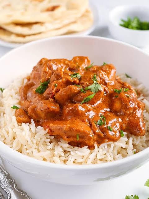 Butter chicken with rice - Tandoori Flamez