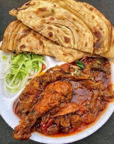 Kuttu Paratha Chicken